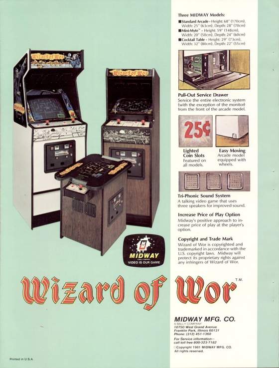 Wizard of Wor Flyer: 4 Back